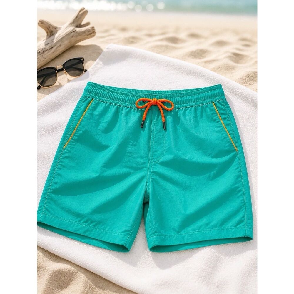 SEA FOAM GREEN MENS BATHING TRUNKS LINED WITH POCKETS SIZE 2XL